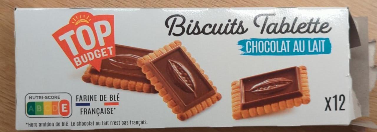 Fotografie - Biscuits tablette chocolat au lait Top Budget