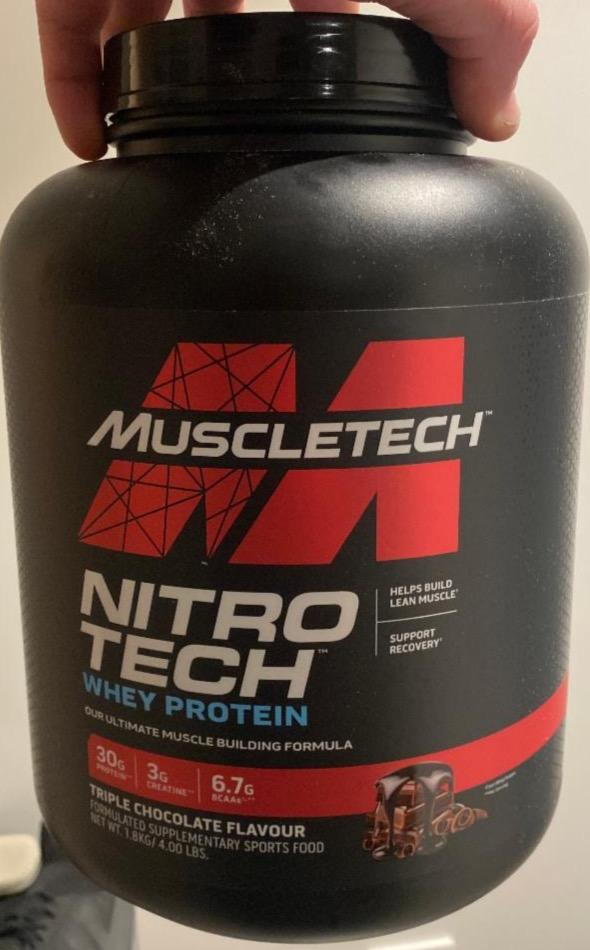 Fotografie - Nitro tech whey protein triple chocolate flavor Muscletech