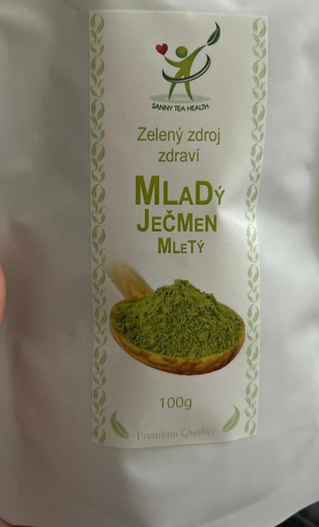 Fotografie - Zelený zdroj zdraví mladý ječmen mletý Sanny Tea Health