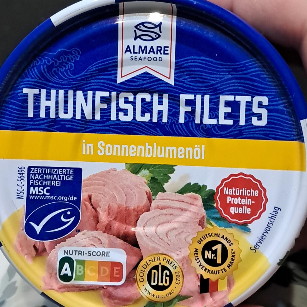 Fotografie - Thunfisch filets in sonnenblumenöl Almare Seafood