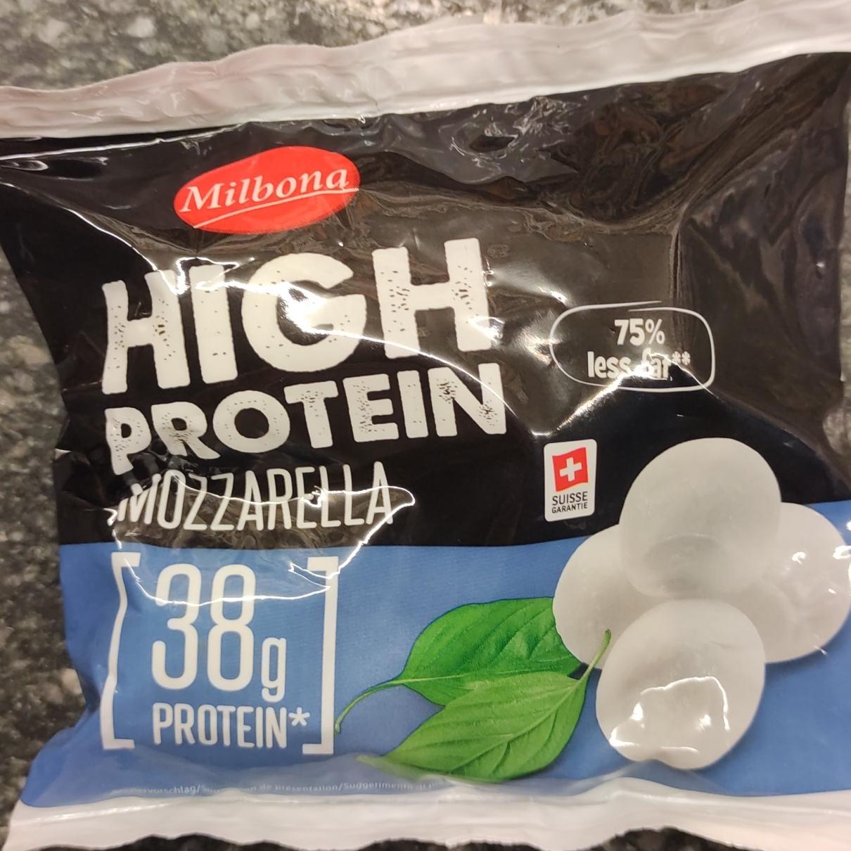 Fotografie - High protein mozzarella Milbona