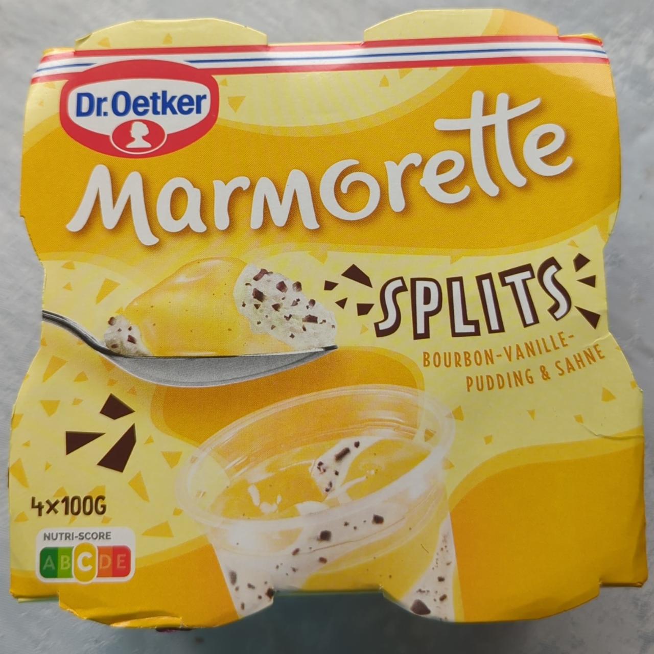 Fotografie - Marmorette splits bourbon-vanille-pudding & sahne Dr.Oetker