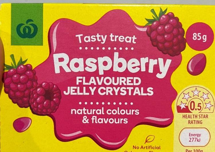 Fotografie - Raspberry flavoured jelly crystals Woolworths