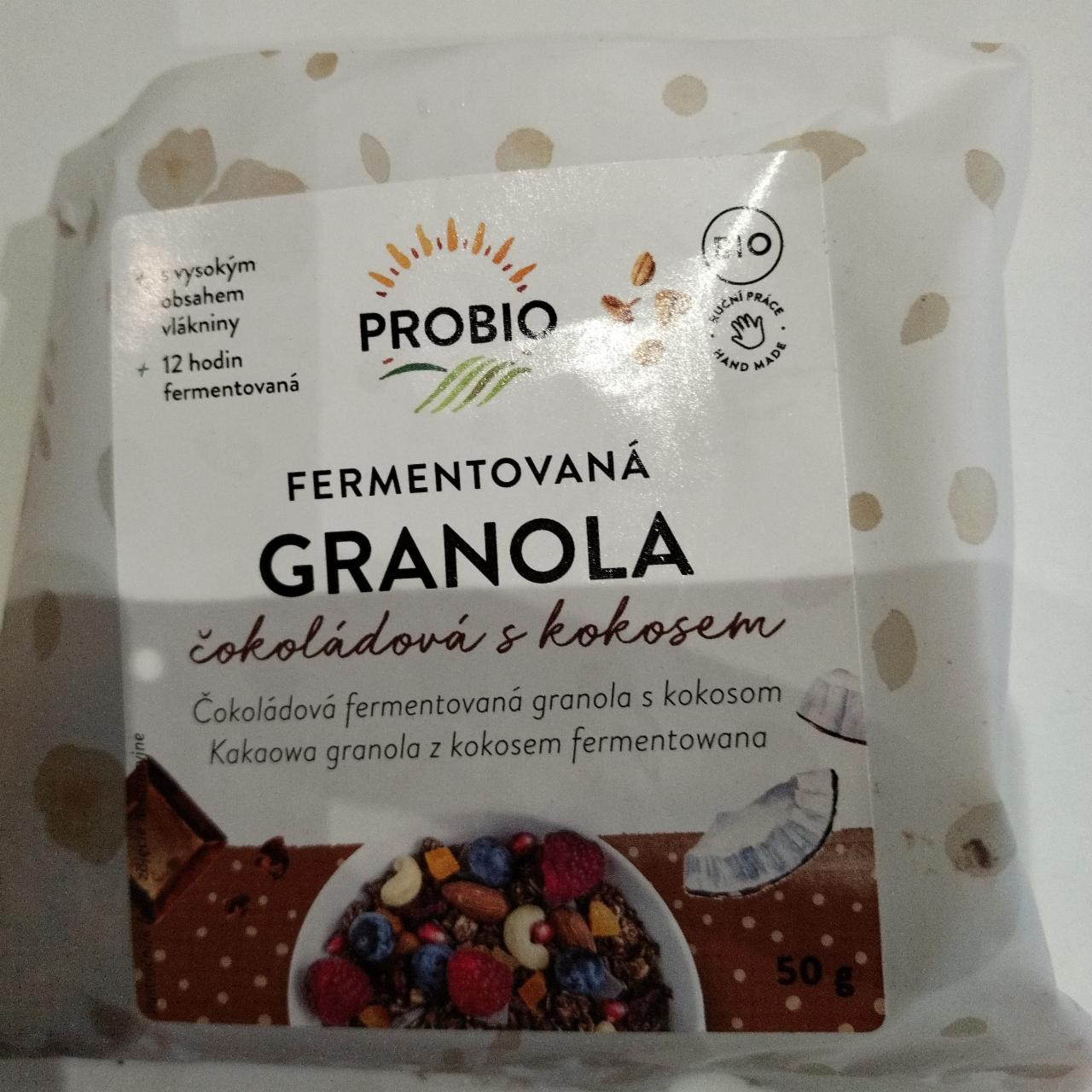 Fotografie - Fermentovaná granola čokoládová s kokosem Probio