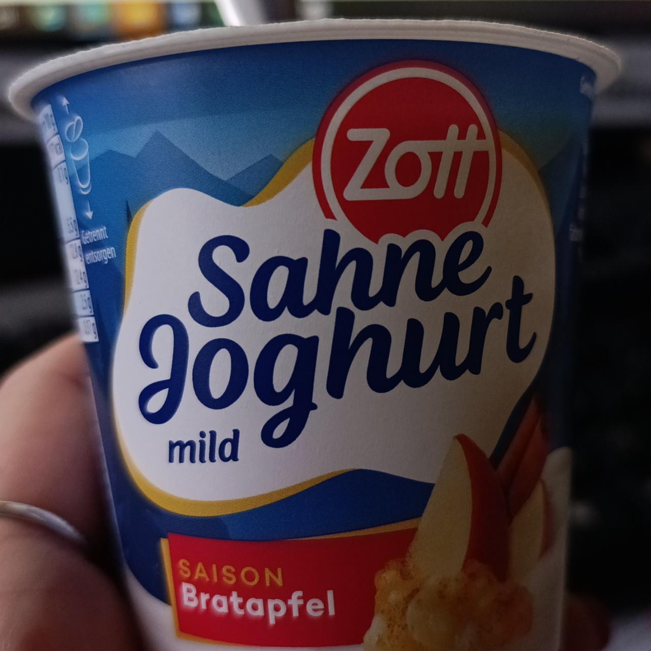 Fotografie - Sahne Jogurt mild Saison Bratapfel Zott