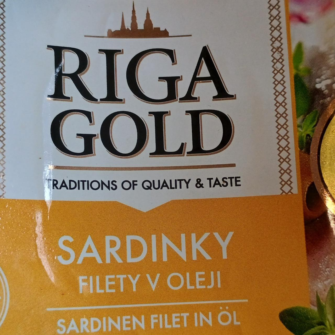 Fotografie - Sardinky filety v oleji Riga Gold