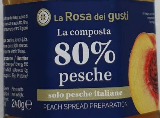 Fotografie - La composta 80% pesche La Rosa dei gusti