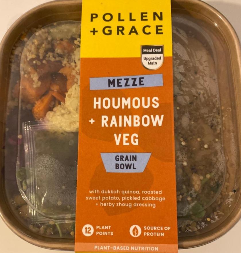 Fotografie - Mezze houmous + rainbow veg grain bowl Pollen + Grace