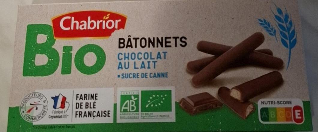 Fotografie - Bio bâtonnets chocolat au lait Chabrior