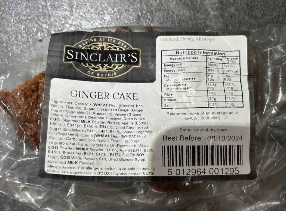 Fotografie - Ginger cake Sinclair's