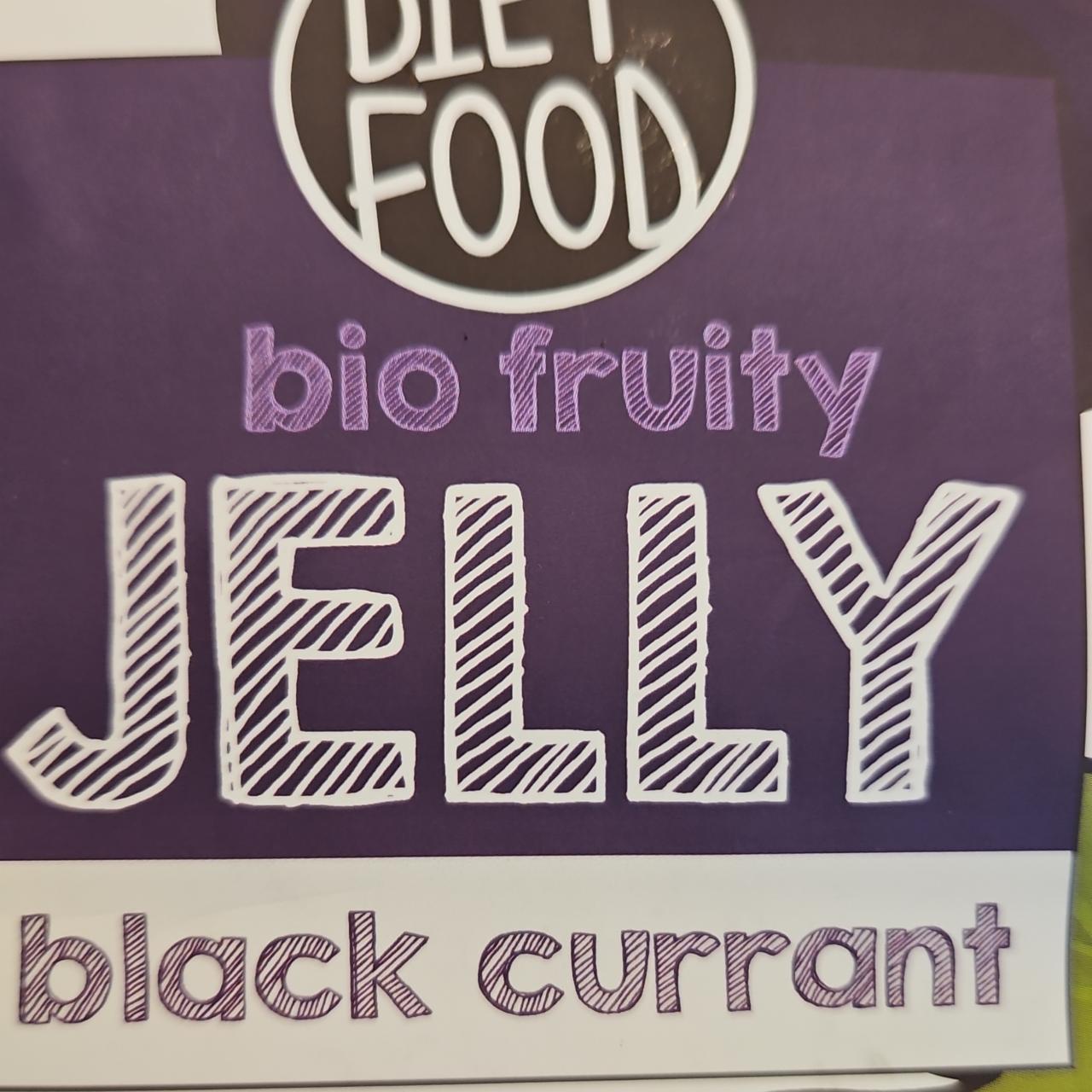 Fotografie - Bio fruit jelly black currant Diet Food