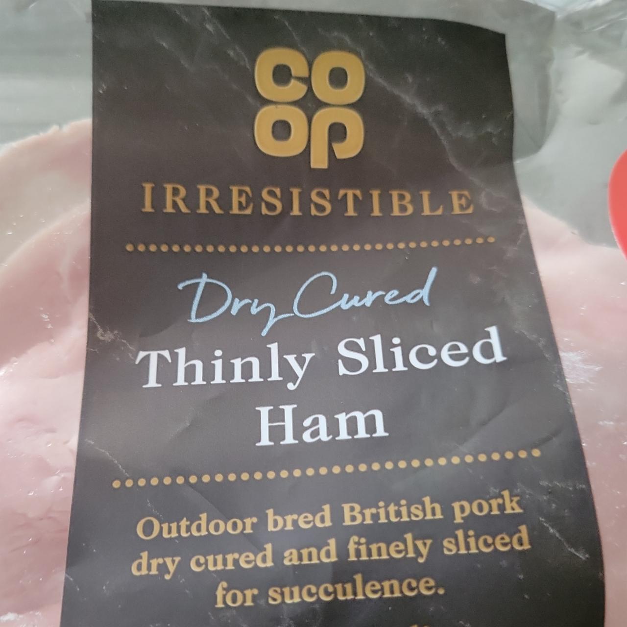 Fotografie - Dry cured thinly sliced ham Co-op