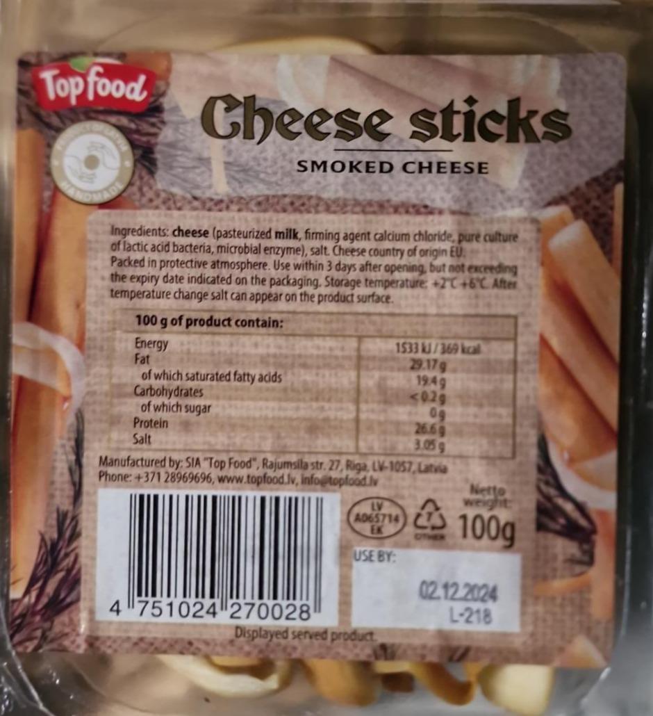 Fotografie - Cheese sticks smoked cheese