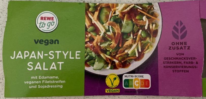 Fotografie - Vegan japan-style salat Rewe to go