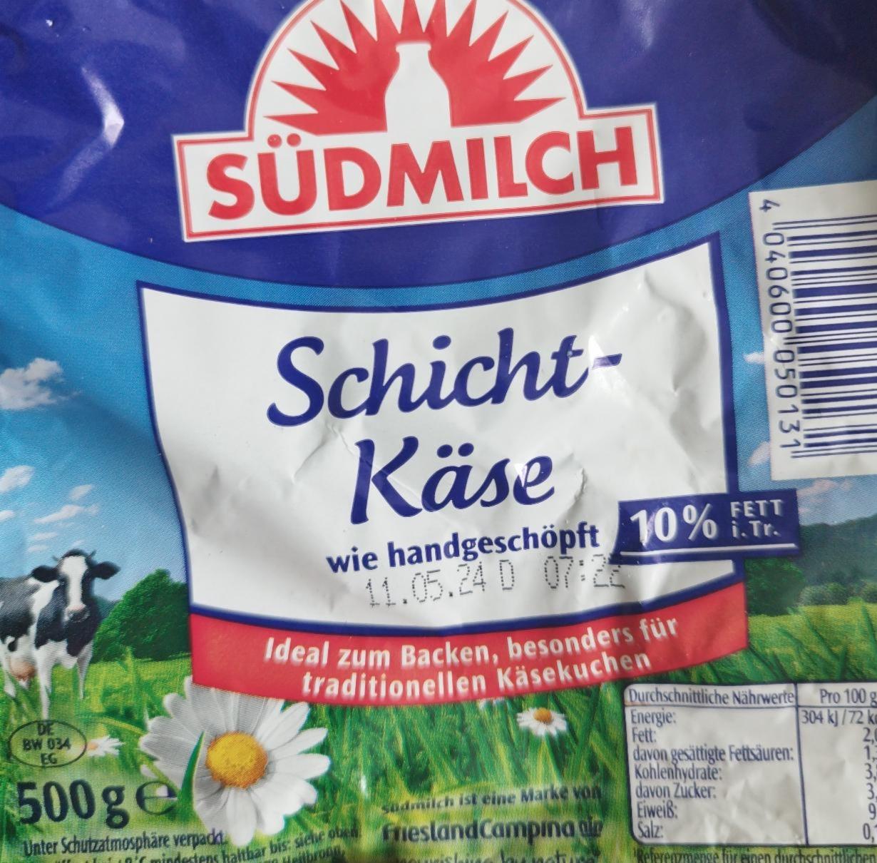 Fotografie - Schicht käse 10% fett Südmilch