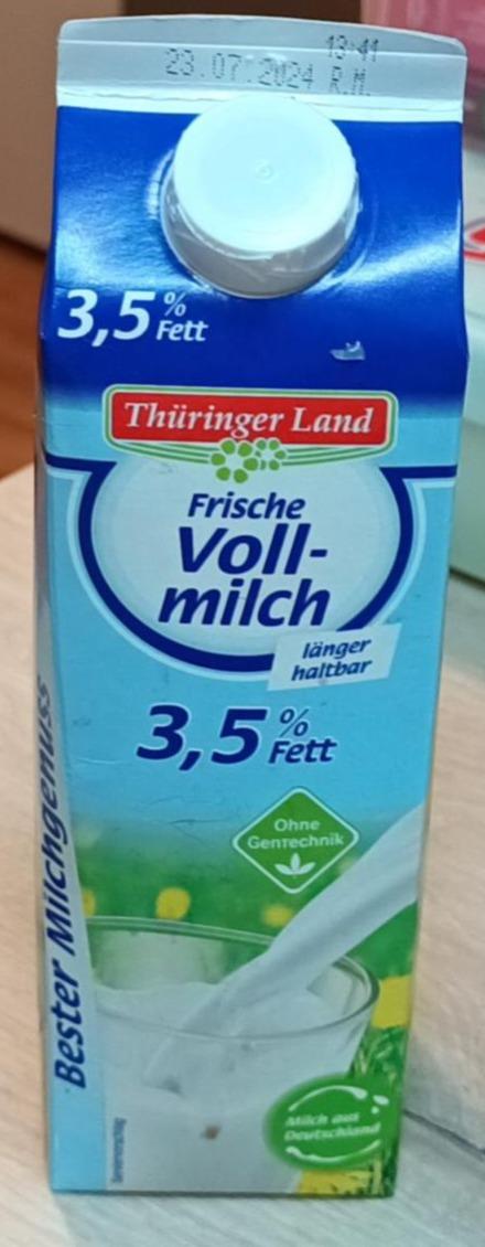 Fotografie - Frische vollmilch 3,5% fett Thüringer Land