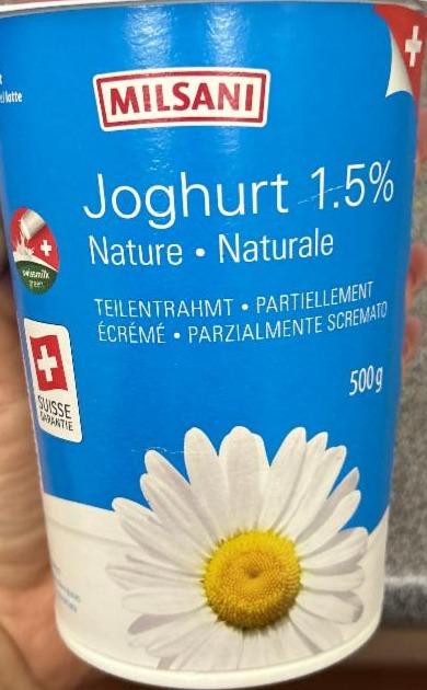 Fotografie - Joghurt Nature 1,5% Fett Milbona