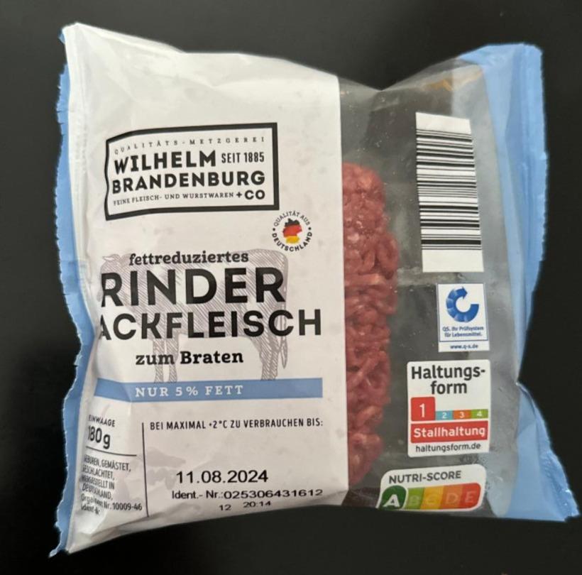 Fotografie - Rinder Hackfleisch zum Braten nur 5% Wilhelm Brandenburg