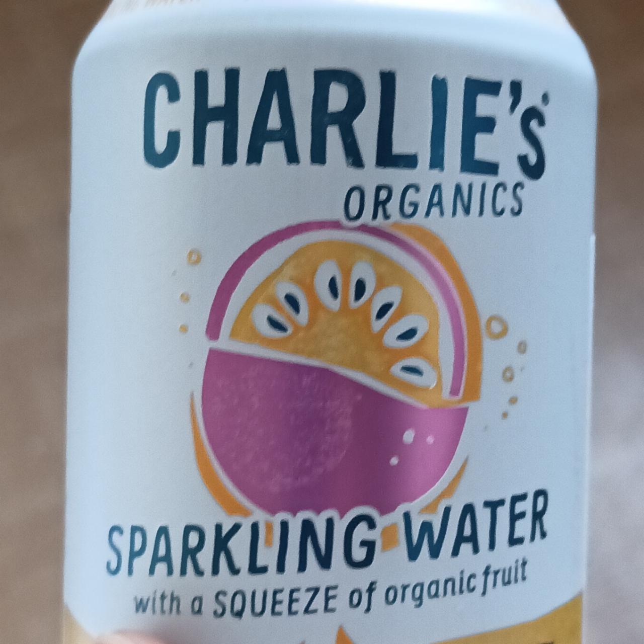 Fotografie - Sparkling water passionfruit Charlie's Organics Passionfruit