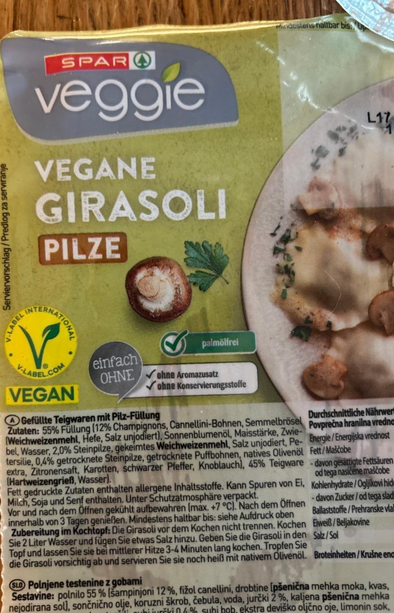 Fotografie - Vegane girasoli pilze Spar veggie