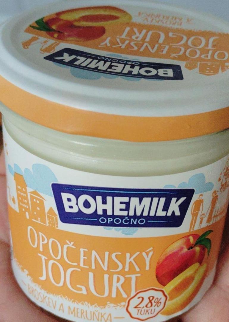 Fotografie - Opočenský jogurt broskev a meruňka 2,8% Bohemilk