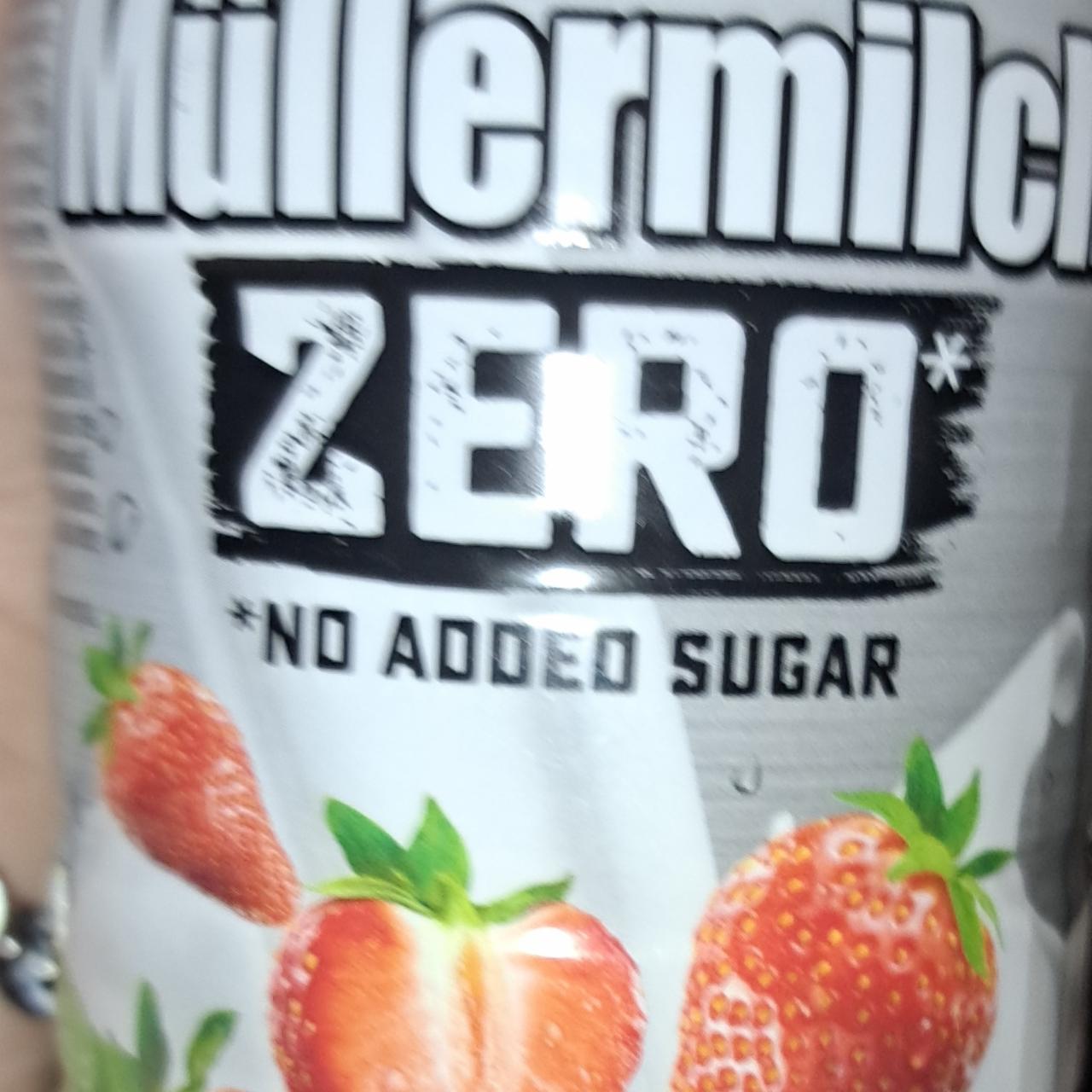 Fotografie - Müllermilch zero strawberry Müller