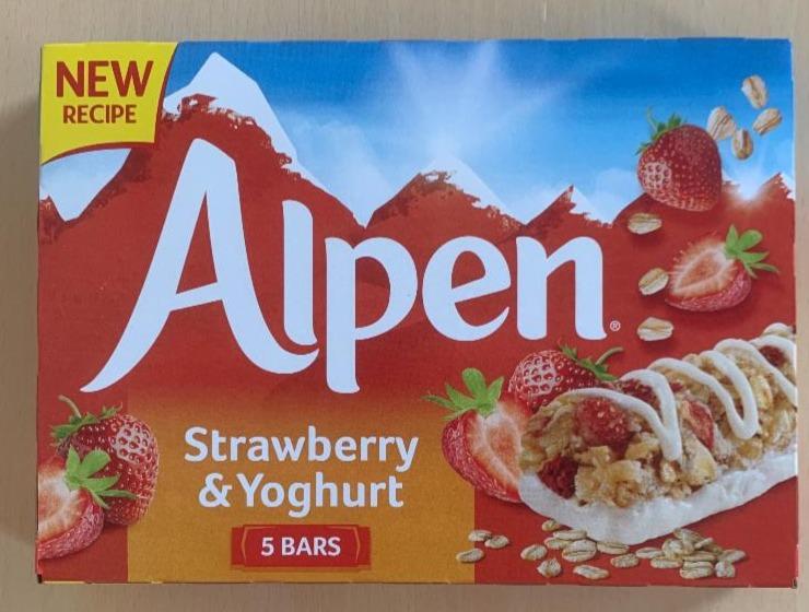 Fotografie - Strawberry & Yoghurt Cereal Bar Alpen