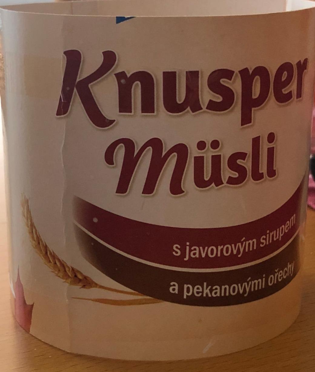 Fotografie - Knusper Müsli s javorovým sirupem a pekanovými ořechy