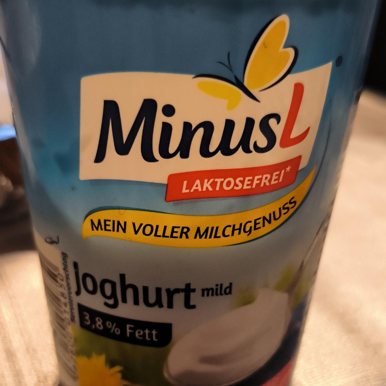 Fotografie - Minus L bílý jogurt 3,8% tuku