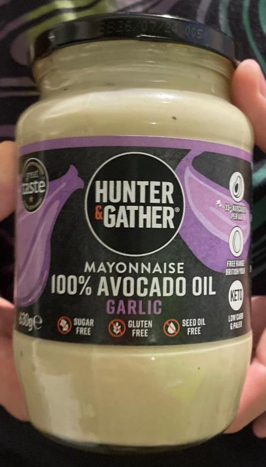 Fotografie - Mayonnaise 100% avocado oil garlic Hunter & Gather