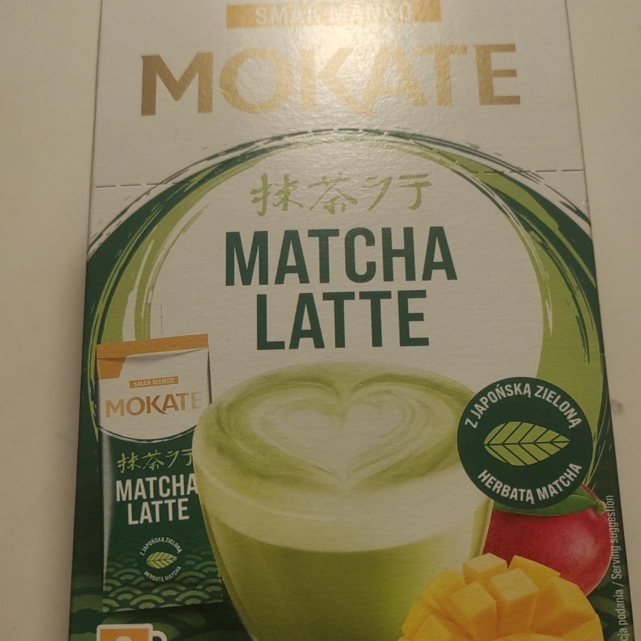 Fotografie - Matcha latte smak flavour mango Mokate