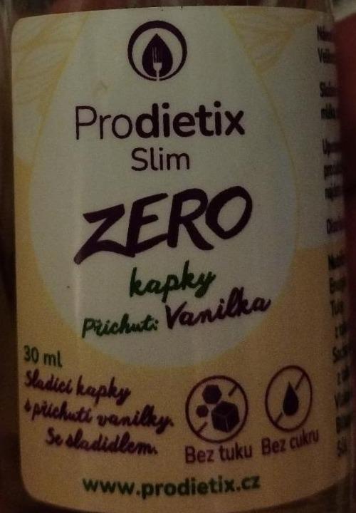 Fotografie - Zero kapky vanilka Prodietix Slim