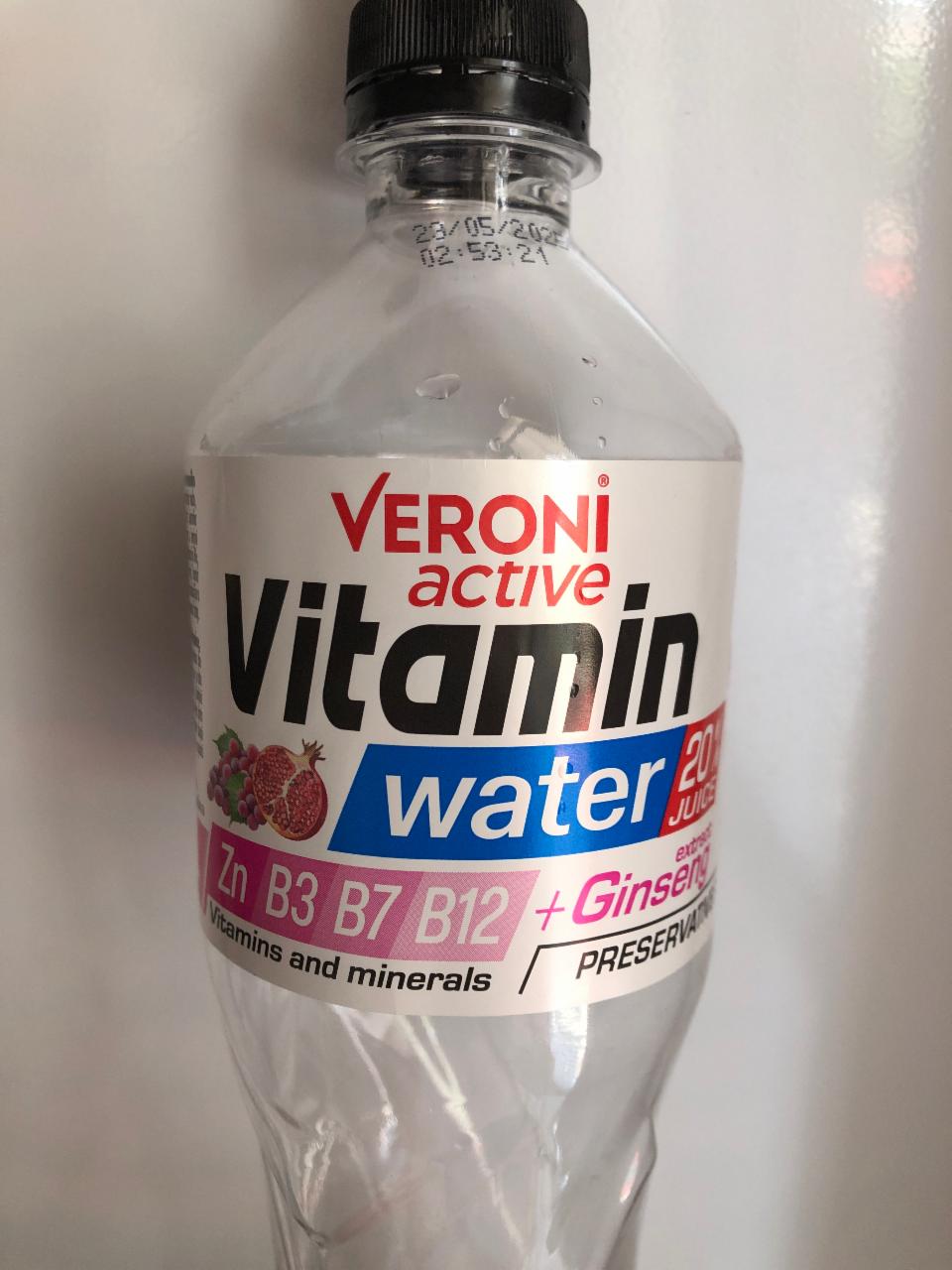 Fotografie - Vitamin water ginseng Veroni active