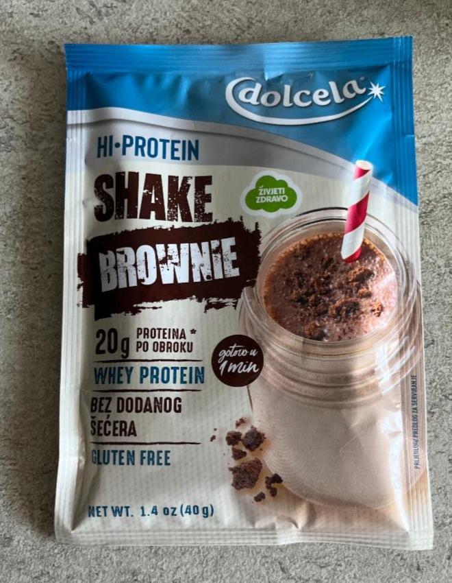 Fotografie - Hi-protein brownie shake Dolcela