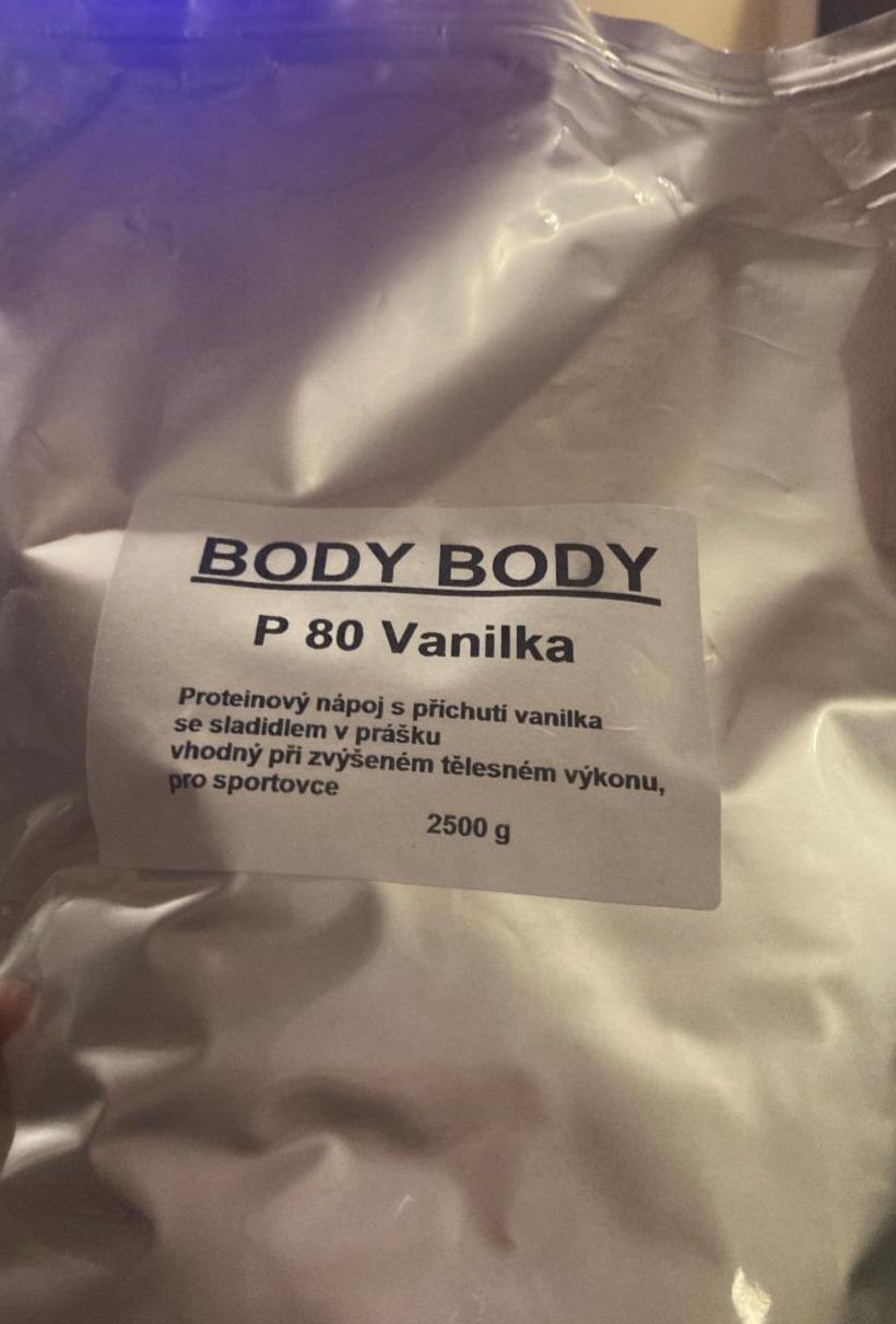 Fotografie - P80 Proteinový nápoj s příchutí vanilka Body Body