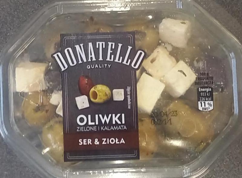 Fotografie - Oliwki zielone i kalamata ser & ziola Donatello