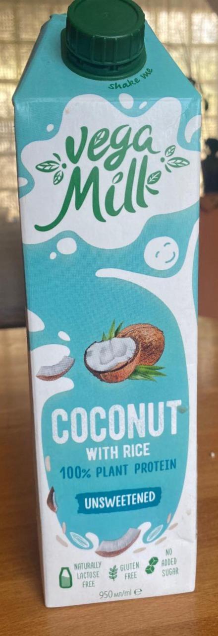 Fotografie - Coconut with rice 100% plant protein unsweetened Vega Milk