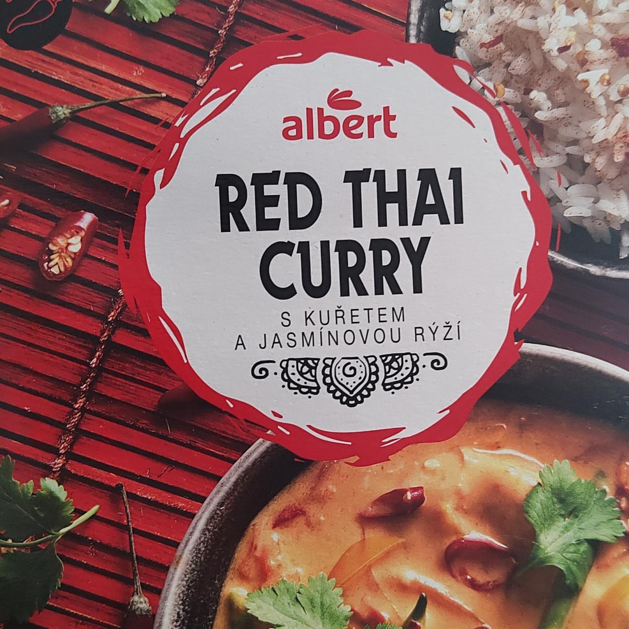 Fotografie - Red thai curry s kuřetem a jasmínovou rýží Albert