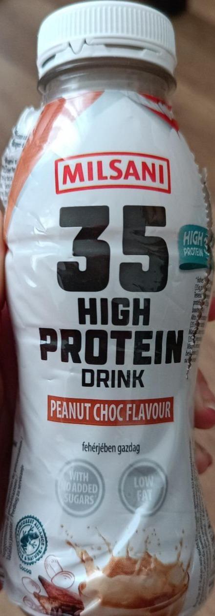 Fotografie - 35 High protein drink peanut choc flavour Milsani