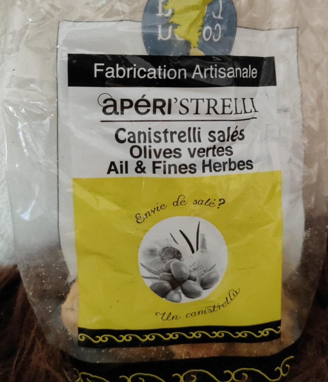 Fotografie - Aperi'strelli canistrelli salés olives vertes ail & fines herbes Fabrication Artisanale
