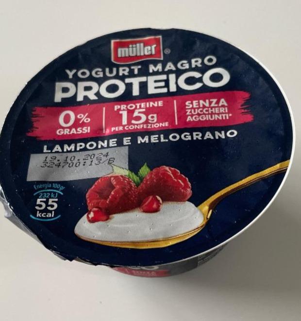 Fotografie - Yogurt magro proteico lampone melograno Müller