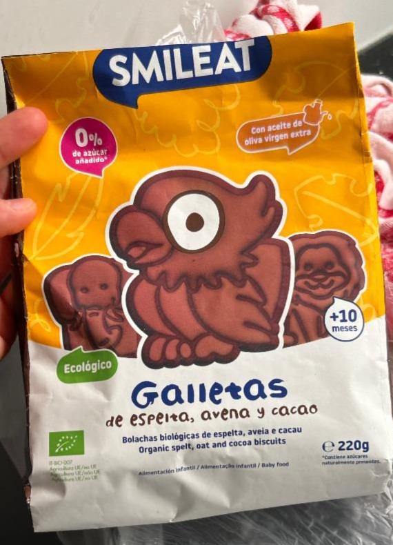 Fotografie - Galletas de espelta avena y cacao ecológico Smileat