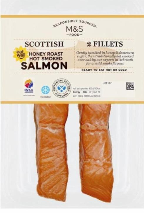 Fotografie - Honey roast hot smoked salmonm M&S Food