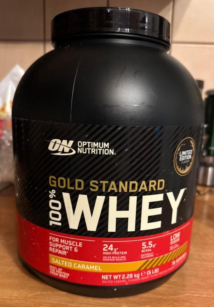 Fotografie - Gold standard 100% whey salted caramel Optimum Nutrition