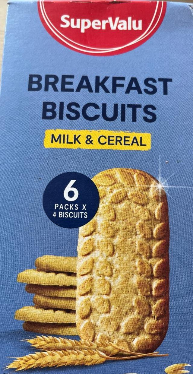Fotografie - Breakfast biscuits milk & cereal SuperValu