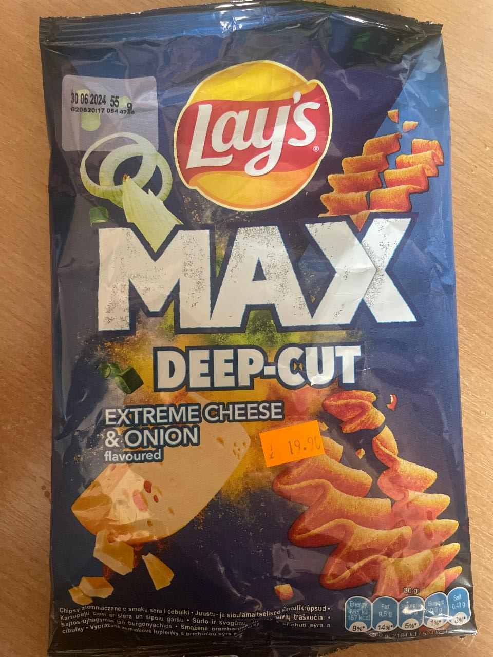 Fotografie - Max deep-cut extreme cheese & onion Lay's