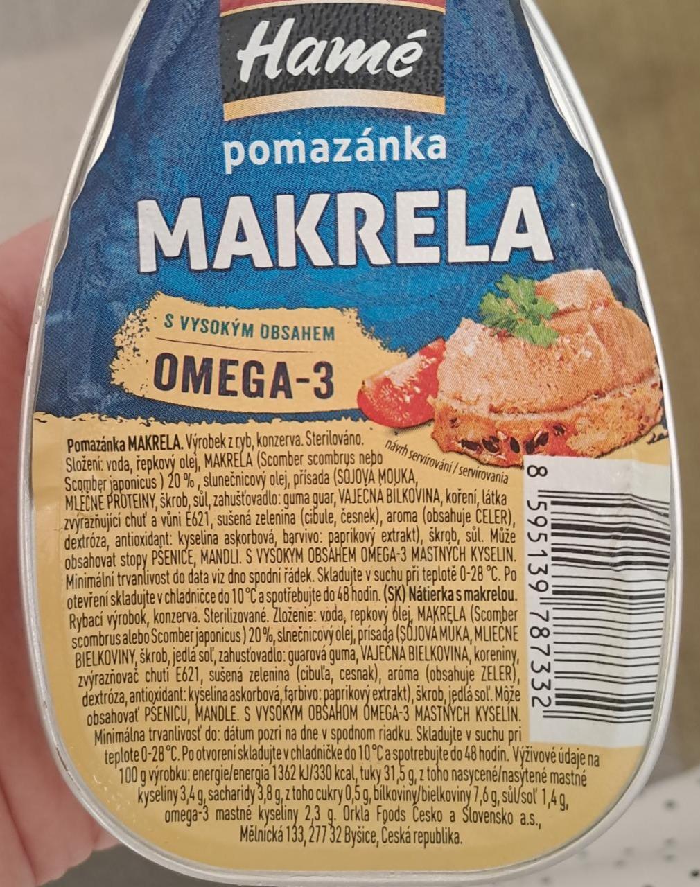 Fotografie - Pomazánka makrela omega-3 Hamé