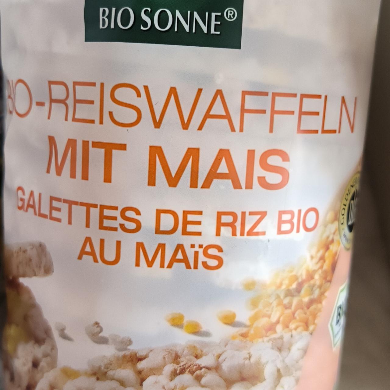 Fotografie - Bio-reiswaffeln mit mais Bio Sonne