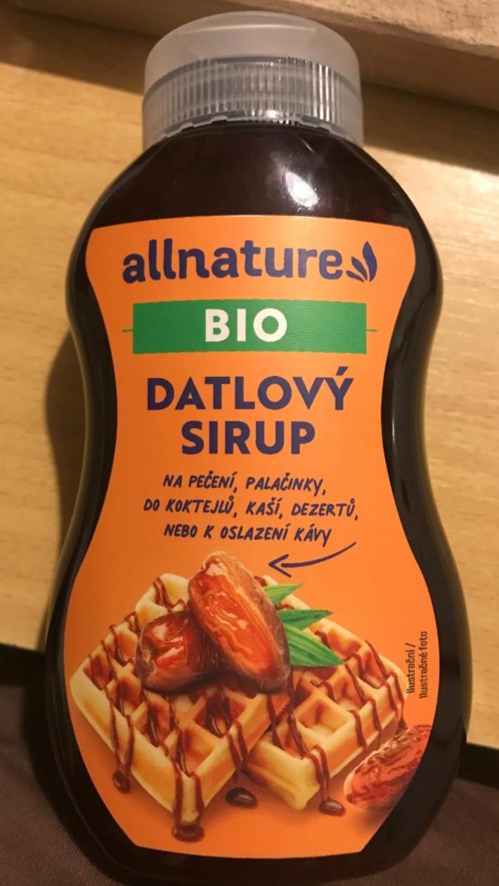 Fotografie - Bio datlový sirup Allnature