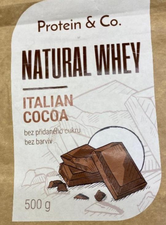 Fotografie - Natural whey Protein Italian Cocoa Protein & Co.